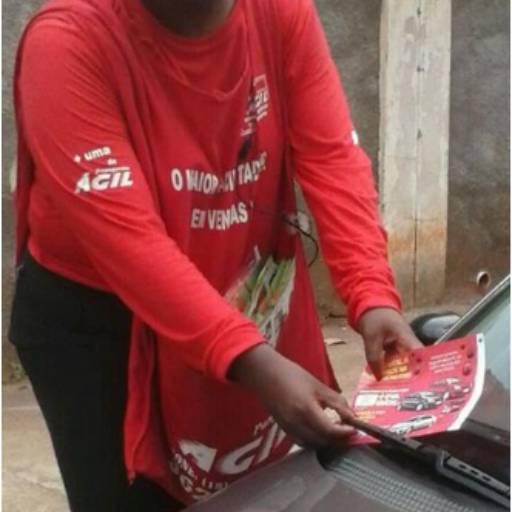 Entrega material impresso carros