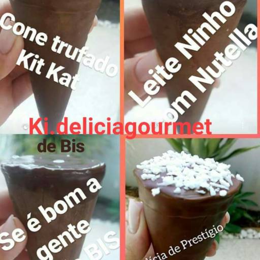 Comprar o produto de Cones  em Bolos e Doces pela empresa Ki Delícia Gourmet em Marília, SP por Solutudo