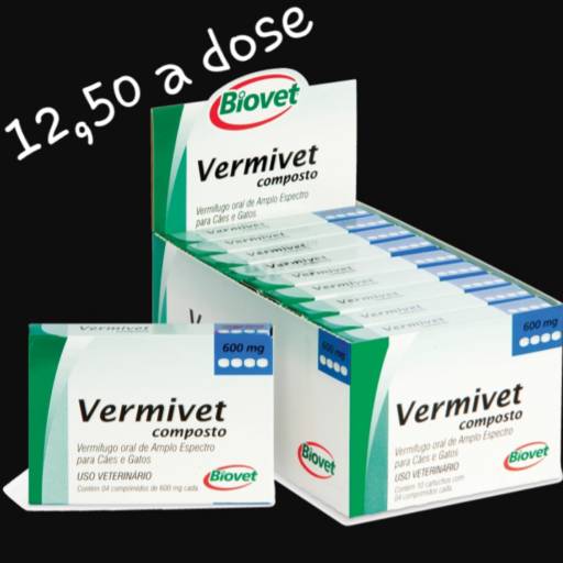 Comprar o produto de Vermivet em A Classificar pela empresa Edson Marcelino Veterinário 24 horas em Botucatu, SP por Solutudo