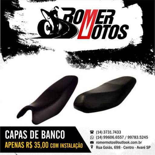 Comprar o produto de Capas de Banco em Avaré em Capas para Motos pela empresa Romer Motos em Avaré, SP por Solutudo