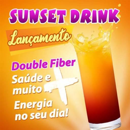 Sunset Drink - Duble Fiber por EHN Shake Life