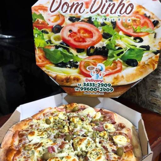Comprar o produto de Pizza em Pizzas pela empresa Dom Dinho Pizzaria em Marília, SP por Solutudo