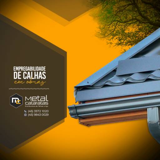 Comprar o produto de Empregabilidade de calhas em obras em Construção pela empresa Metal Cataratas em Foz do Iguaçu, PR por Solutudo
