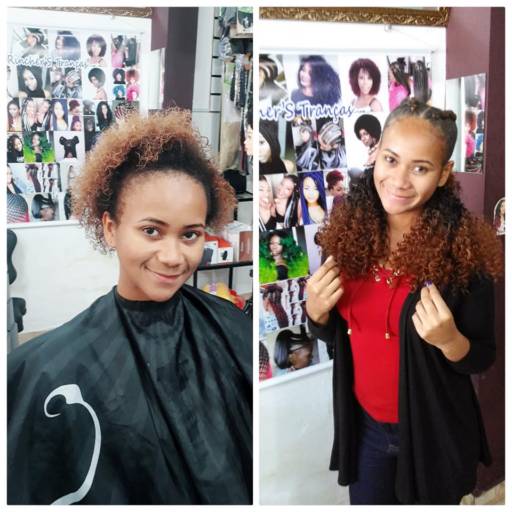 Alongamento de cabelo feminino por Rincher's Tranças - Salão de Beleza Afro