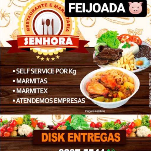 Comprar o produto de Feijoada em Alimentos pela empresa Senhora Marmitaria e Restaurante (Alameda do Heliótropos) em Bauru, SP por Solutudo