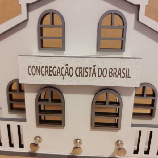 Porta Chaves Congregação Cristã no Brasil em Jundiaí, SP por Arte em MDF Jundiaí