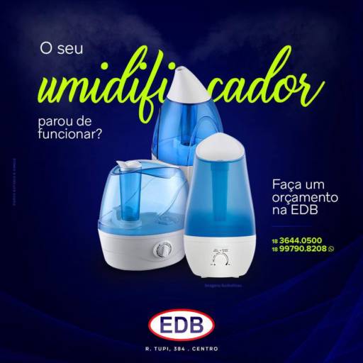 Comprar o produto de Umidificador em Umidificador pela empresa EDB Eletrodomésticos em Birigui, SP por Solutudo