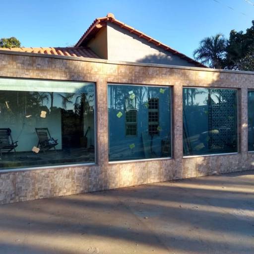 Muro de vidro na cor verde por Top Vidros