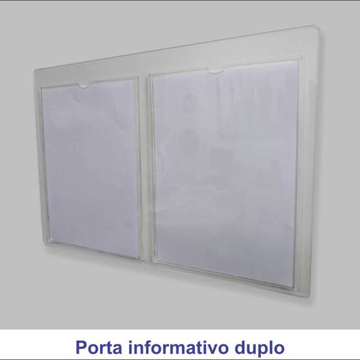 Porta informativo duplo por Allsigns Sinalização e Comunicação Visual