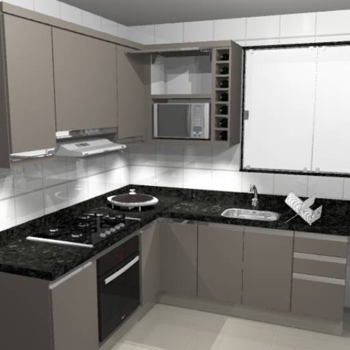 Cozinha Planejada por Marcenaria Ebenezer