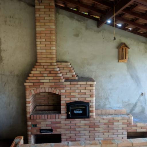 Churrasqueira 3 em 1 em Atibaia, SP por Estoril Casa & Construção - Churrasqueiras