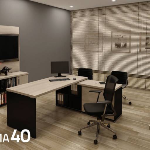 Móveis para escritório Pr1ma40 por BauruFlex Ambiente Corporativo