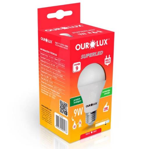 Comprar o produto de Lâmpada Led Ourolux em Bauru em Lâmpadas  pela empresa Santos Comercial Elétrica em Bauru, SP por Solutudo