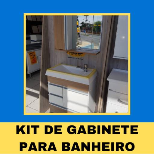 Kit de Gabinete para Banheiro por Incomasa - Materiais para Construção 