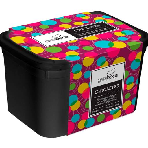 Pote Chicletes 2L por Gela Boca Sorvetes