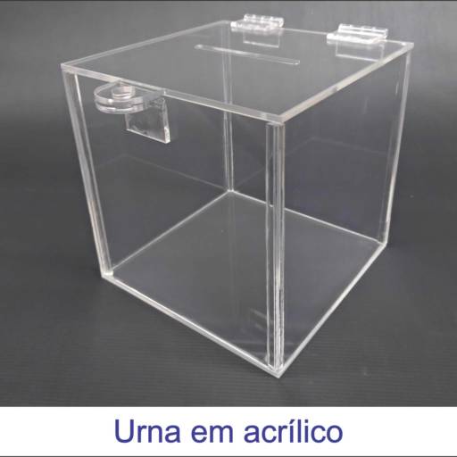 Urna em acrílico por Allsigns Sinalização e Comunicação Visual