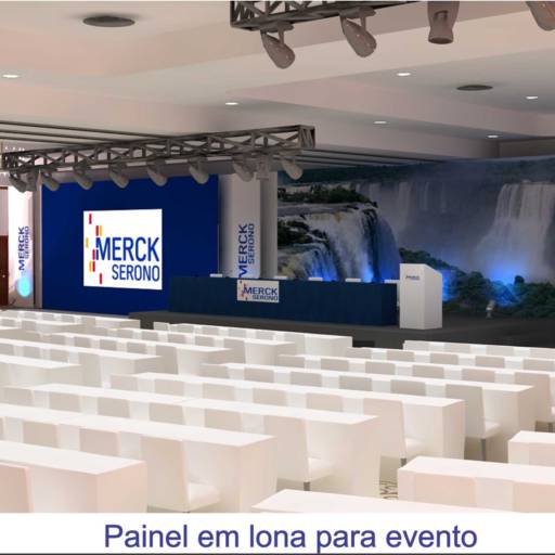 Painel em lona para evento
