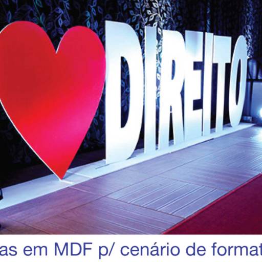 Letras em MDF p/ cenário de formatura