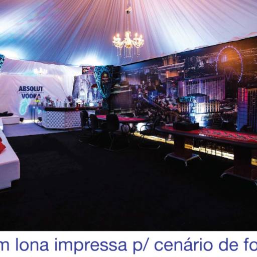 Painel em lona impressa p/ cenário de formatura