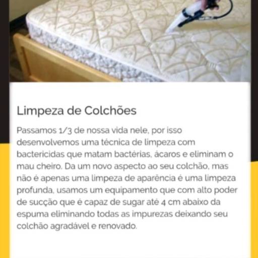 Limpeza de Colchões