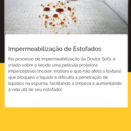 Impermeabilização de Estofados