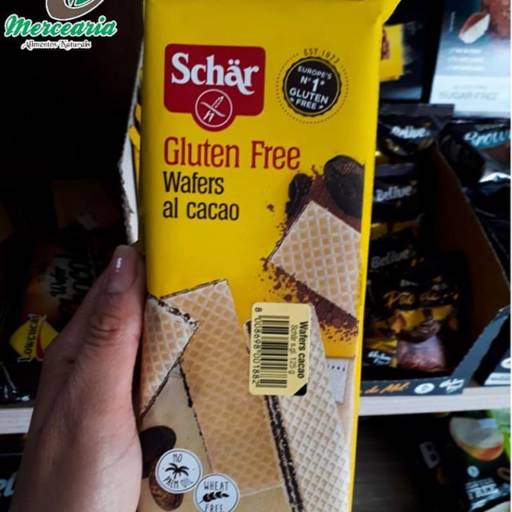 Biscoito tipo Wafer com Recheio de Cacau por Mercearia Alimentos Naturais