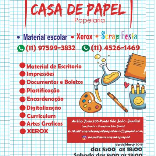 Material para Escritório por Casa de Papel Papelaria