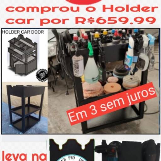 Holder car mais brinde Holder dupla  por Caborja's Tools Acessórios para Estética Automotiva