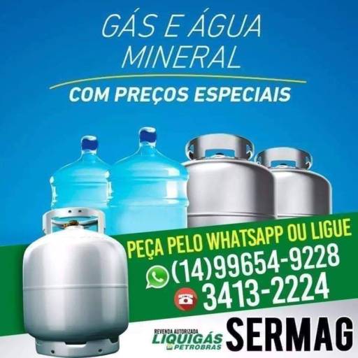 Comprar o produto de Galão de Água de 20 Litros em Águas Minerais pela empresa Sermag Gás e Água  em Marília, SP por Solutudo