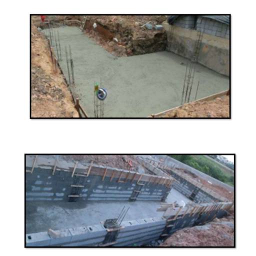 Piscina do Condomínio Bougain Ville por JRS Construções e Engenharia