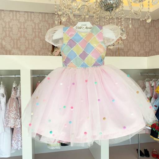 Vestido Circo Candy  por Ateliê Petit Marie