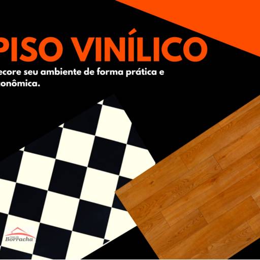 Piso Vinílico em Manta por Casa da Borracha