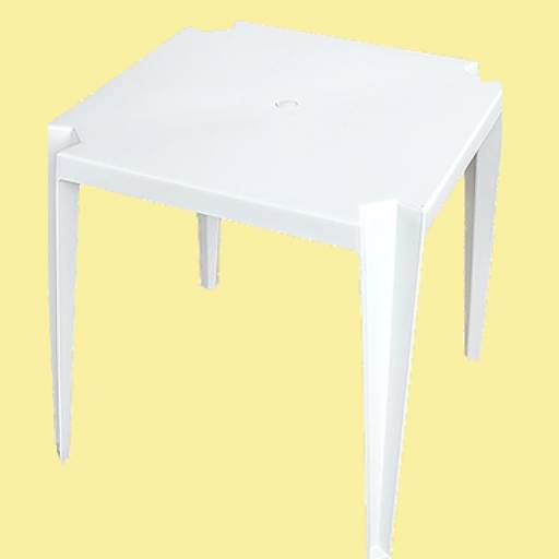 Mesa quadrada - Marca Rei do Plástico