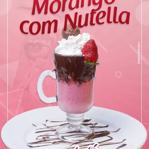 Shake de Morango com Nutella por Mezcladón Sorvetes e Açaí - Loja 01