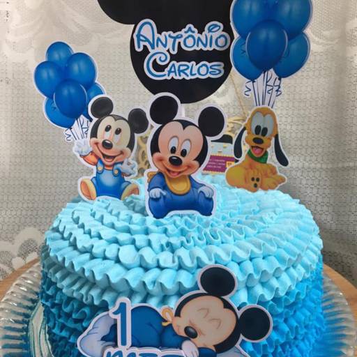 Bolo Mesversário 1 kg e meio em Bauru! por Delícias Demarchi