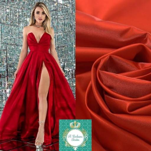 Tecido Zibeline Vermelho em Bauru  por A Exclusiva Tecidos