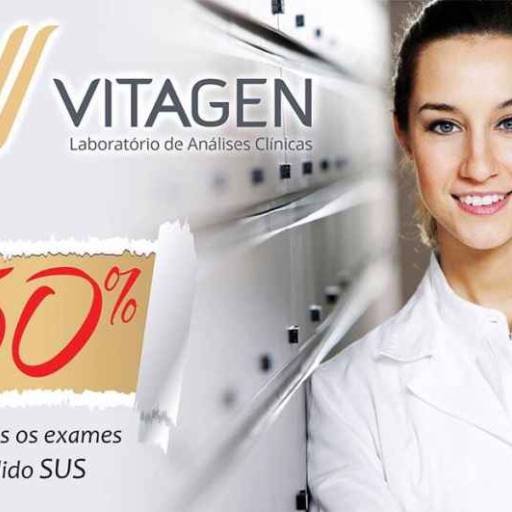 Comprar a oferta de Exames com Pedido do SUS - 50% de Desconto em Exames  pela empresa Vitagen Laboratório de Análises Clínicas em Foz do Iguaçu, PR por Solutudo