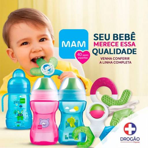 Comprar o produto de Linha MAM em Bebês pela empresa Drogarias Bem Popular Brasil em Mineiros, GO por Solutudo