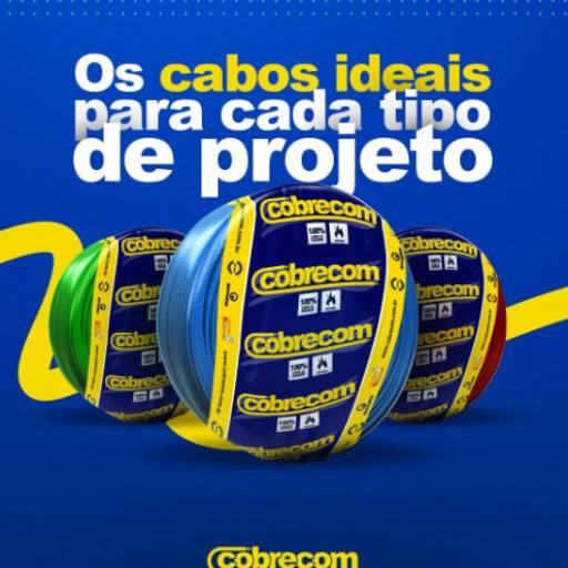 Cabos elétricos Cobrecom em Riviera de Santa Cristina XIII, SP por Construmax Materiais para Construção