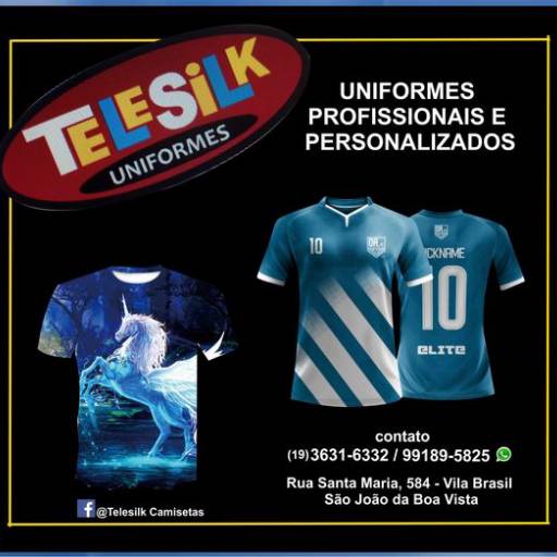 Comprar o produto de Uniformes Esportivos em Uniformes pela empresa Telesilk Uniformes em São João da Boa Vista, SP por Solutudo