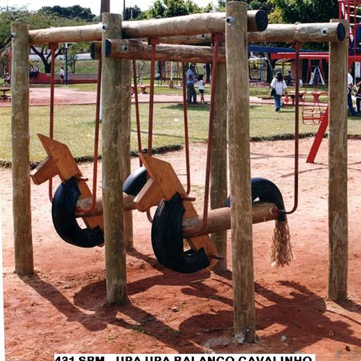 7 - Playgrounds De Troncos Rústicos por Sideral Parques Infantis - Fabricação e Reformas