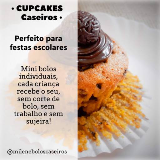 Cupcakes por Milene Bolos Caseiros 