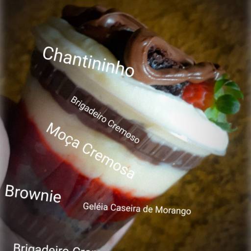 Bolo no Pote por Milene Browneria