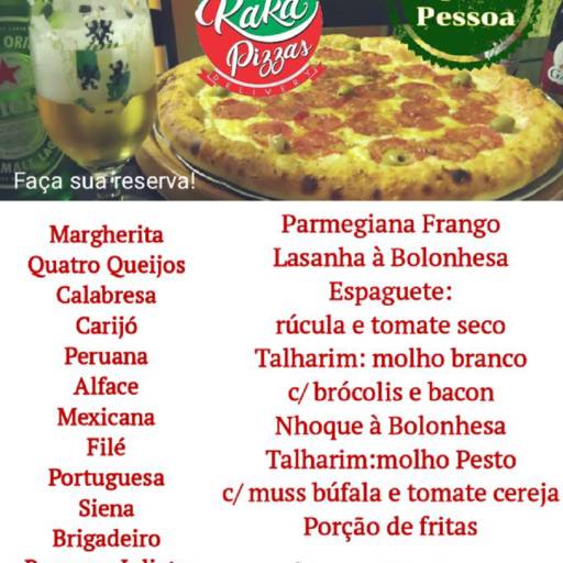 Rodízio de Pizzas e Massas Todas às Quintas e Domingos por Kaká Pizzas
