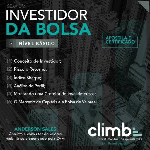 Comprar o produto de Curso Básico de Investimentos em Cursos pela empresa Climbe investimentos Independentes em Aracaju, SE por Solutudo