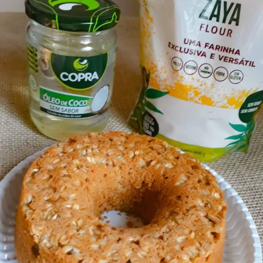 Bolo Baby de Maçã Fit com Aveia em flocos