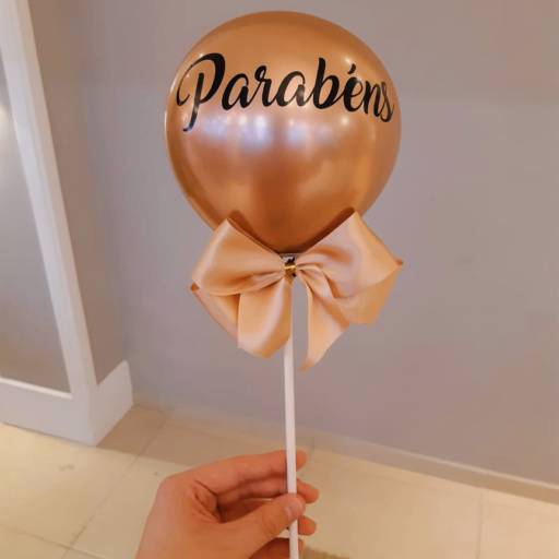 Topo de bolo de balão em Foz do Iguaçu, PR por Bigtok