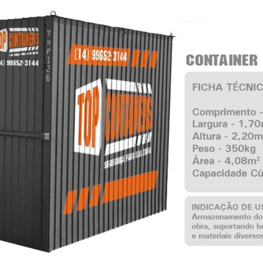 Container standard por Top Containers do Brasil