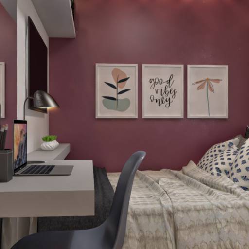 Quarto L | Curitiba em Curitiba, PR por Holz Arquitetura