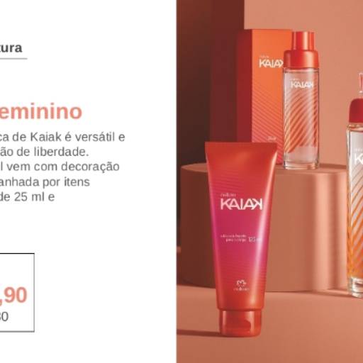 Kaiak Clássico Feminino  por Márcia Líder de Negócios e Consultora Natura